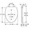Mayfair 1843SLOW 000 Lannon Toilet Seat will Slow Close and
