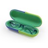 A-138 Capsule Glasses Case, Green/Blue