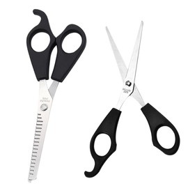 VICASKY 2pcs Professional Hair Cutting Scissors Hair Trimming Shears for Men and Women Includes Thinning and Straight Scissors for Precision Haircuts Salon