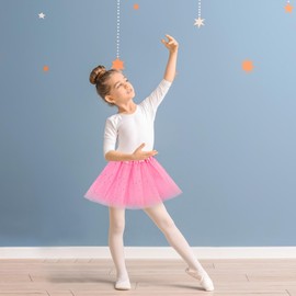 6 Pieces Tulle Skirt Children, 6 Colours Tutu Girls, Tutu Children, Tulle Skirt Girls, Tutu Children Suitable for 2-8 Years Girls School Performances Dance Courses Birthday Parties Carnival Christmas