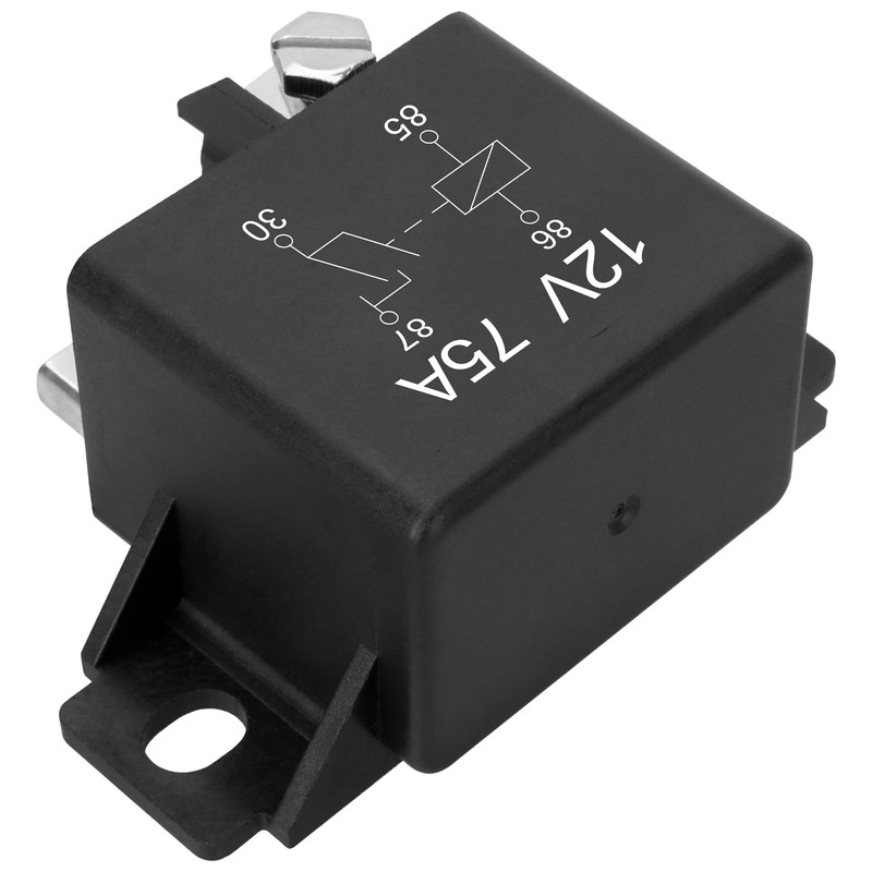 Weasch 2Pack 0332002168 Normal Open Power Relay, 12V 75A, Applies