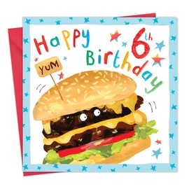 Twizler 6th Birthday Card for Boy - 6 Year Old Birthday Card Boy - Boys Birthday Card - Age 6 Birthday Card - Childrens Birthday Card Age Six