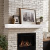 LXWZHK Fireplace Mantel Shelf, 60×8×3 Inch Wooden Floating Shelf for