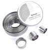 12 Pieces Round Cookie Biscuit Cutter Set,Graduated Circle Pastry Cutters,18/8