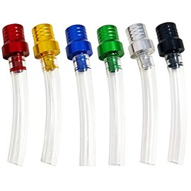 Apalie 6 Pcs Gas Cap Vent Tube, Fuel Gas Tank Cap Breather Vent Hose, Two-way Breather Tube Vent for Motorcycle 50cc 110cc 125cc 150cc Pit Bike Tao tao Kids ATV Quad Trail Bike 6 Colors