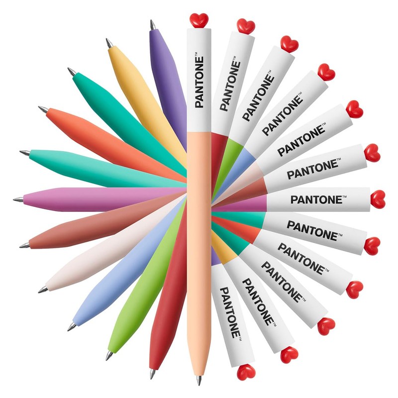 Kaco x Pantone Ballpoint Pen 0.5mm Gel Ink 2001 Fuchsia