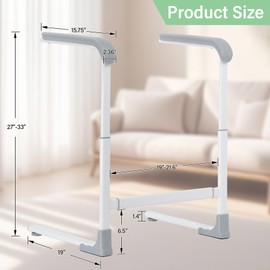Neoaider Couch Stand Assist with Non-Slip & Wide Handrails, Height & Width Adjustable Stand Assist Aid for Elderly, 400 Lbs Weight Capacity Couch Assist for Elderly, Patient, Pregnant Woman