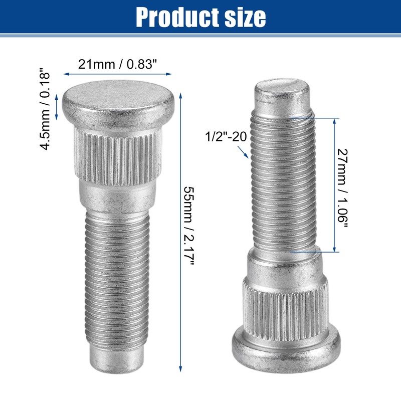 A ABSOPRO 1/2-20 Bullone per Dado Ruota per Jeep Grand