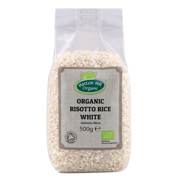 Organic Risotto (Arborio) Rice White 500g by Hatton Hill Organic