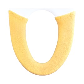 OKA Blooming Season Washed Heated Toilet Seat Cover, Yellow (Made in Japan, Washable, Warm Water Washlet, Thick)