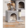 Feandrea Cat Tree, 26.4-Inch Cat Tower, S, Cat Condo for