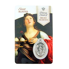 The Healing Saints Silver Toned Saint John Paul II Patron of Parkinson's Medal with Holy Card, 1 Inch