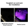 UUE Auto LED Innenbeleuchtung, LED Streifen mit 7 kleuren muziekregeling,