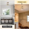 Bagood 8 Inch Mid Century Ceiling Light Modern Gold Semi