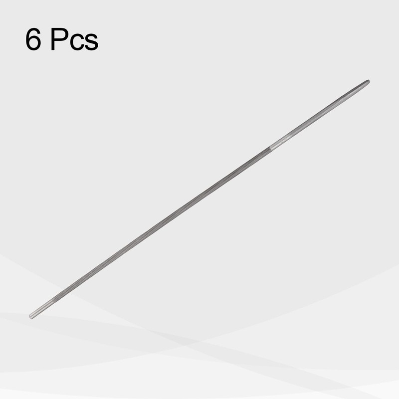 sourcing map 6pcs Chainsaw File, 9/64"(3.5mm) Round Sharpening Hand Files