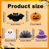 10pcs Mini Halloween Hair Claw Clips, Acrylic Mini Hair Clips