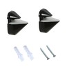 Dulles Glass Floating Shelf Brackets, Aluminum Heavy Duty, White, for