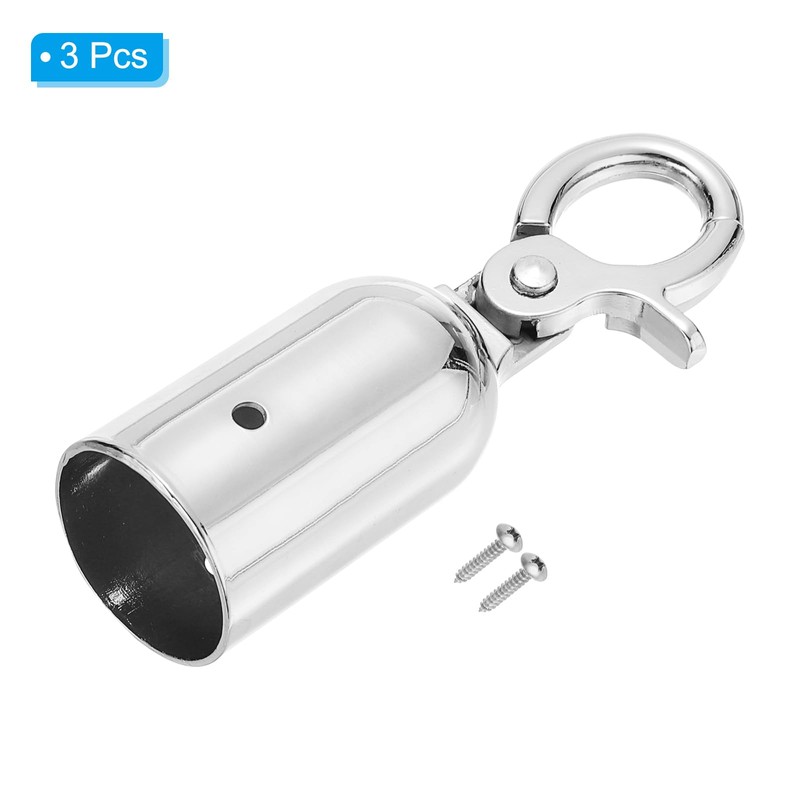 PATIKIL 1.3"x3.9" Stanchion Rope End Stopper, 3 Pack Cord End