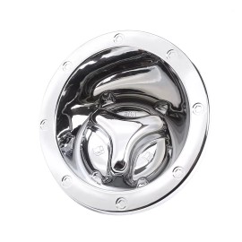 MXtech-23 2003-2009 HUMMER H2 GAS TANK COVER FUEL DOOR BEZEL CAP MOULDING TRIM CHROME 2PCS