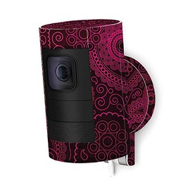 MightySkins Skin Compatible with Ring Stick Up Cam Wired - Paisley | Protective, Durable, and Unique Vinyl Decal wrap Cover | Easy to Apply, Remove, and Change Styles | Made in The USA