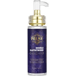 AILKE Double Glutathione Super Skin Whitening Serum, Dark Spot Corrective Serum, Moisturizing, Lightening, Even Skin Tone, For Face and Body, 100ml (Pack of 1)