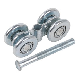 Mxfans Steel Sliding Track Roller Hanging Barn Door Rail Trolley Wheel H3-3 Replaces Stainless Steel Kit