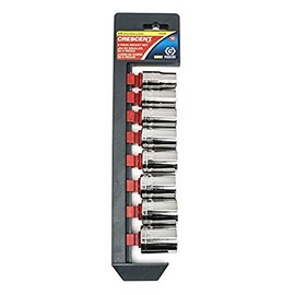Crescent 8 Pc. 1/2" Drive 12 Point Standard SAE Socket Set - CSAS0N
