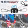 REERON House Flag Pole, 5 FT Metal Spinning Flag Poles