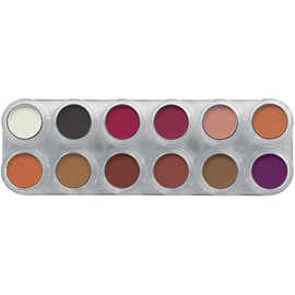 Rouge-/Lidschattenpalette RB mit 12 Farben