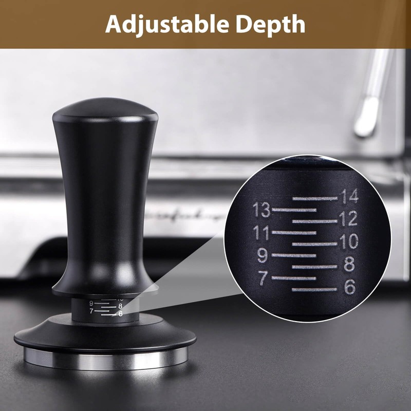 Attsky 58mm Espresso Tamper, Coffee Tamper for Espresso Machine, Espresso