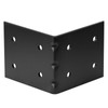 eoere 4 PCS 6" x 6" x 5" Black Steel