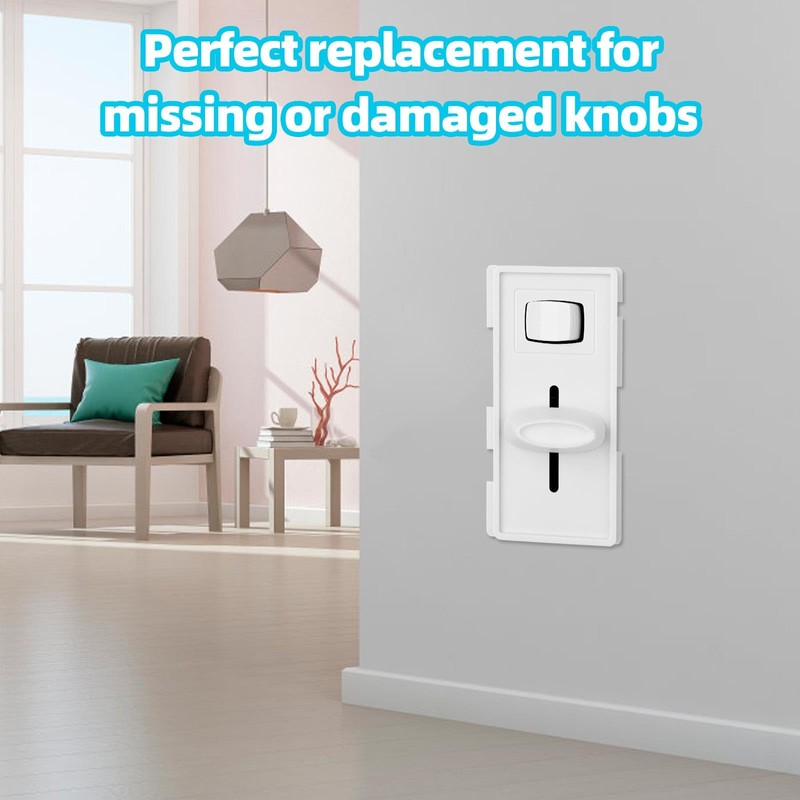 6pcs Dimmer Switch Knobs, Replacement Universal Dimmer Knob for Ceiling