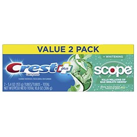 Crest + Scope Complete Whitening Toothpaste Minty Fresh - 5.4 oz (153 g) - Pack of 2