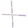 Yoga Pranayama Stick Purple Stainless Steel Correct Hunchback Open Shoulder