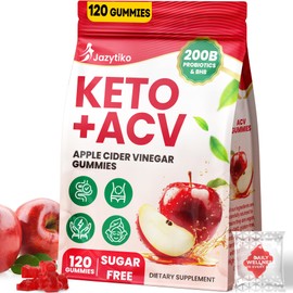 Apple Cider Vinegar Gummies, Advanced ACV Gummy with Probiotics, BHB, B12 and Keto Support - Keto Acv Gummies for Detox, Metabolism, Digestion, Gut & Immune Health - Sugar Free, Vegan, 120 Counts
