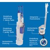 Replacement Parts Kit for Geberit Flush Mounted Cistern UP100 (Delta),