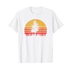 Retro Sun Minimalist Pine Tree Design - Graphic T-Shirt T-Shirt