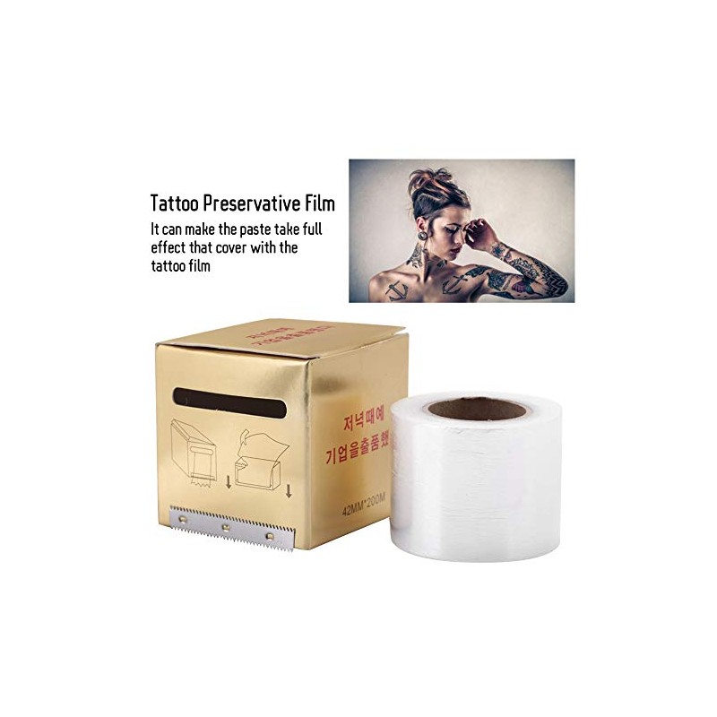 Envoltura de plástico para protección del tatuaje - Película elástica