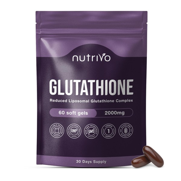 Liposomal Glutathione Supplement - 2000mg Complex Per Serving With Vitamin