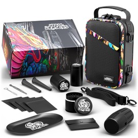 Urban Dragons Premium Carbon Lined Smell Proof Bag with Combination Lock | Multi-Use Organization Bag with Accessories | Storage and Containers kit | Stash box | Birthday Gifts for Men/Women.