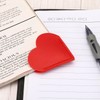 PATIKIL Corner Bookmarks, 4 Pack Heart Shape PU Leather Book