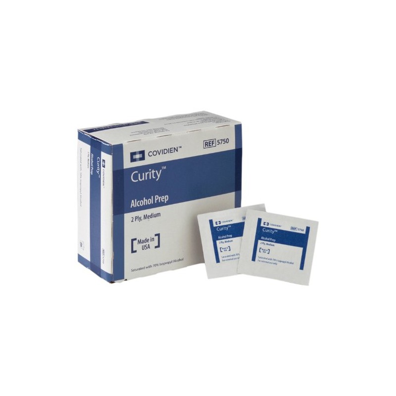 COVIDIEN Curity Alcohol Prep, Sterile, Medium 2-Ply, 200-Count (Pack of