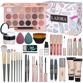 Makeup Kit for Women All in One Makeup Sets Makeup Kit for Women Full Kit Teens Makeup Essential Bundle Include 18 Color Eyeshadow Palette Set - Color: 18 Matte Makeup Set