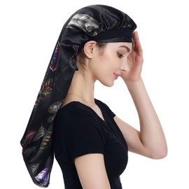 Satin Braid Bonnet Satin Wrap Scarf for Hair