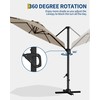 10FT Outdoor Patio Umbrella Large Cantilever w/Base Included Market Sun