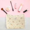 Tefola Neceser Floral De Algodón，Bolsa De Maquillaje Grande,Bolsa De Cosméticos