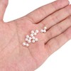 Natural Freshwater Half-Drilled Round Pearl Beads 4-5mm White Loose Pearls