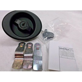 SOUTHCO Flush Mount Cam Latch Keyed Blk Powder Coated 4RRG4  (B23)