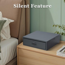 XPEDITION Biometric Safe Box Jewelry Gun Vault Leather Wrapped Quick-Access Fingerprint Lock Home Office