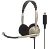 Comm Headset W/ Mic Usb 8ft Vol Noise Reduction Foam